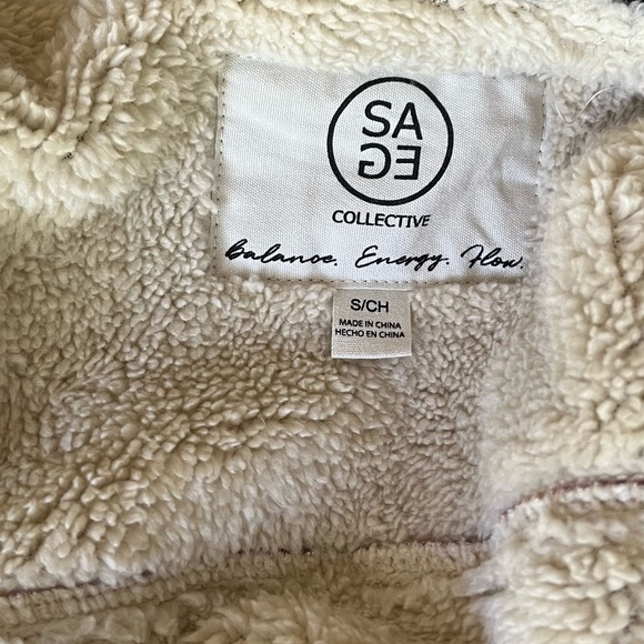 Sage Womens’ Plush Plaid Shirt Jacket Shacket - Picture 4 of 8